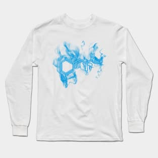 Blue Meth - C10H15N Long Sleeve T-Shirt